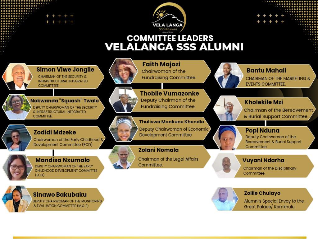 Vela Langa SSS Alumni Committee Leaders