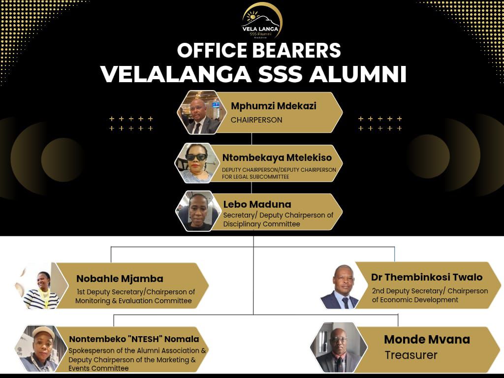 Vela Langa SSS Alumni Office Bearers 2025-2026